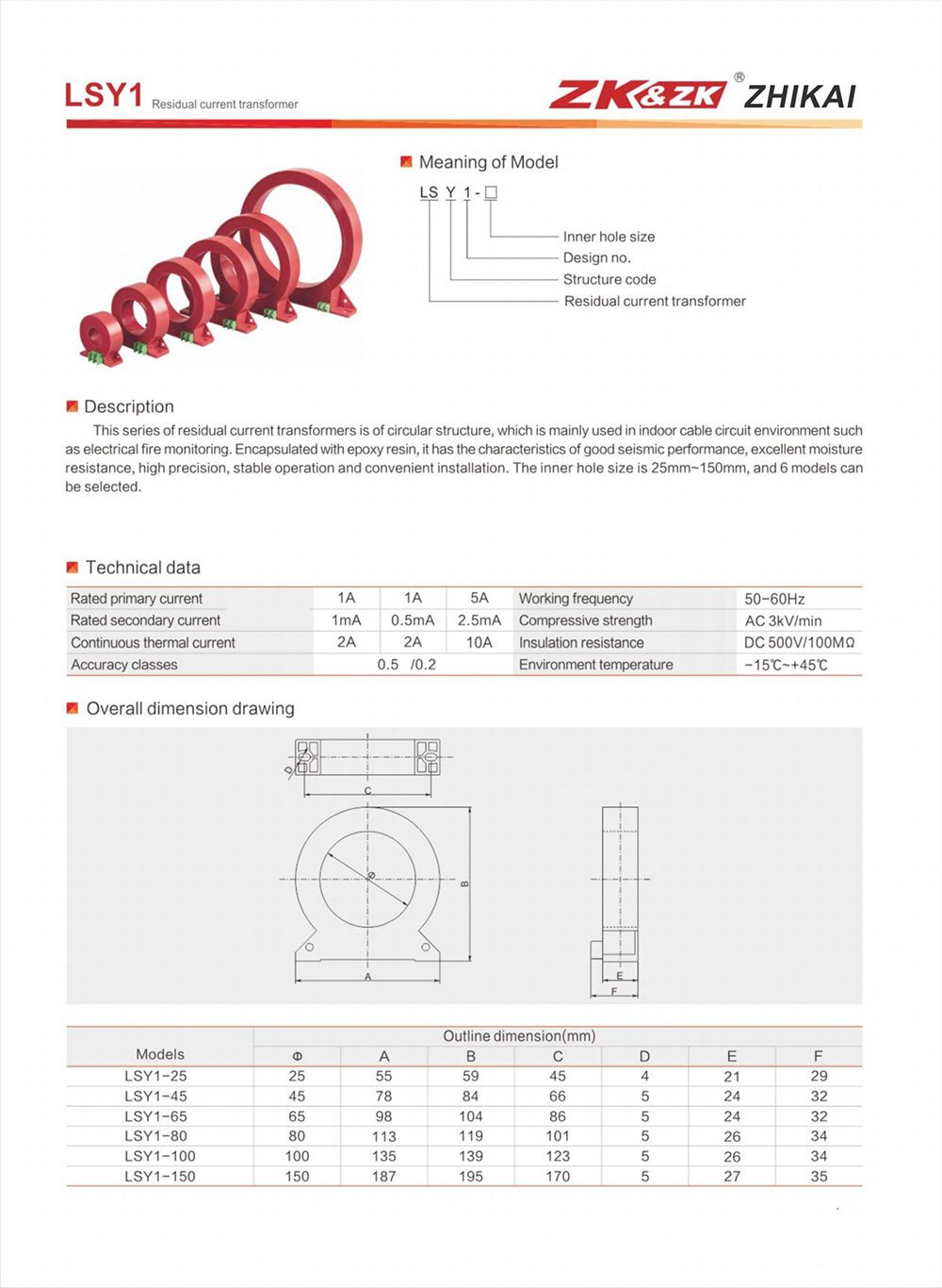 lsy1 10p20 current transfomer